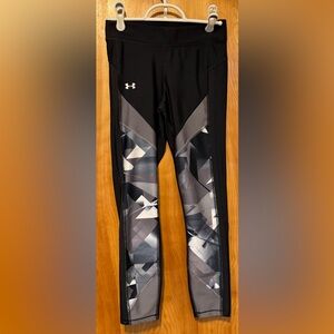 Under Armour Black & Gray Geometric Leggings